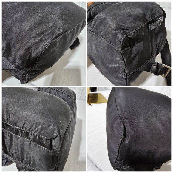 PRADA - Authentic Vintage Tessuto Nylon Black Backpack ❤️ Popular 90’s style bag - Picture 10 of 11